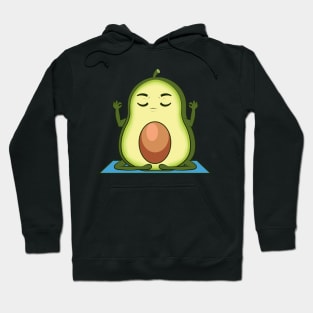 yoga avocado meditation Hoodie